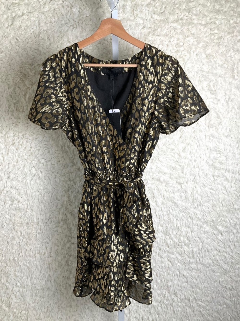 KENDALL + KYLIE WOMEN'S METALLIC GOLD COCKTAIL DRESS~SIZE 12/14~NEW!